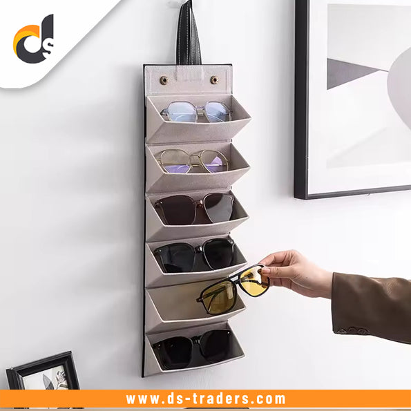 Leather Foldable Glasses Frame Organizer