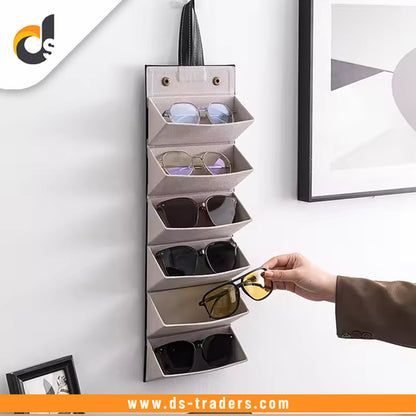 Leather Foldable Glasses Frame Organizer
