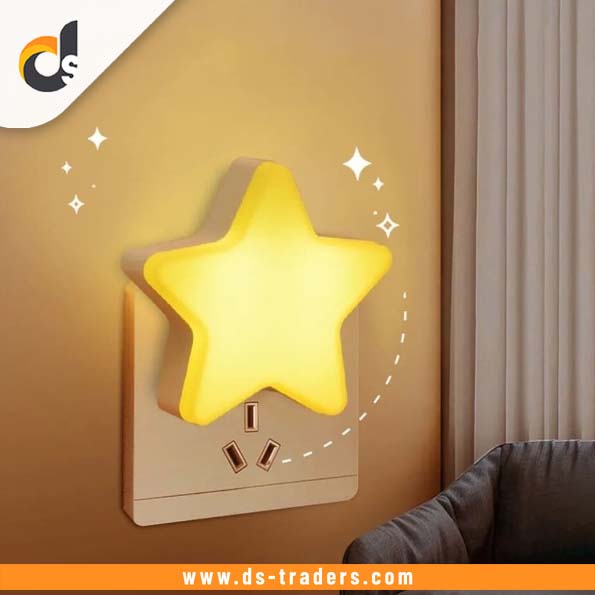 LED Stars Shape Socket Night Light