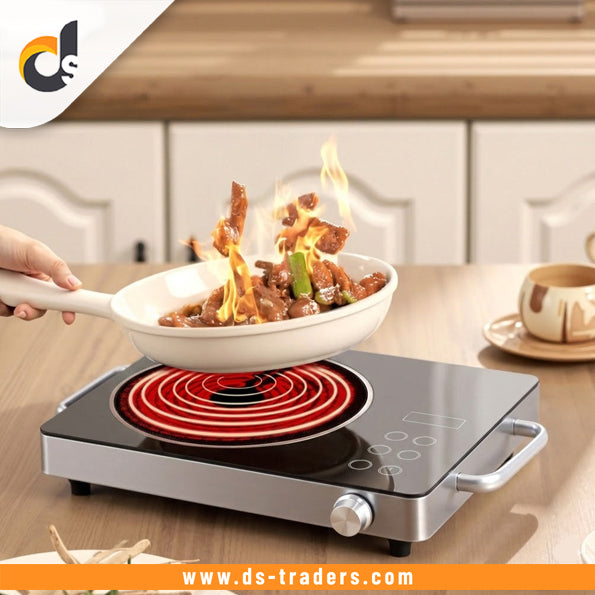 Electric Single Burner Stove with Timer Touch