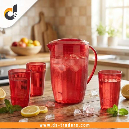 7PCs Plastic Kitchen Jug & Glass Set