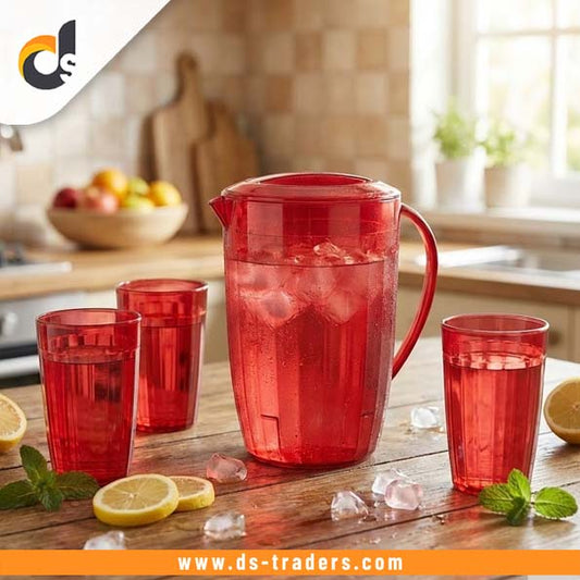 7PCs Plastic Kitchen Jug & Glass Set