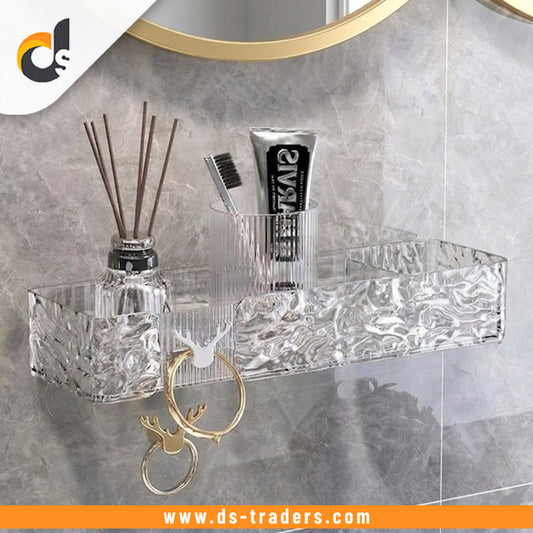 Acrylic Transparent Wall Corner Shelf