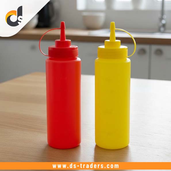 2PCs Plastic Ketchup Bottle Set
