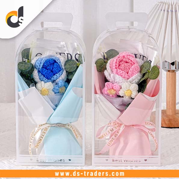 Creative Fabric Knitted Flower Bouquet