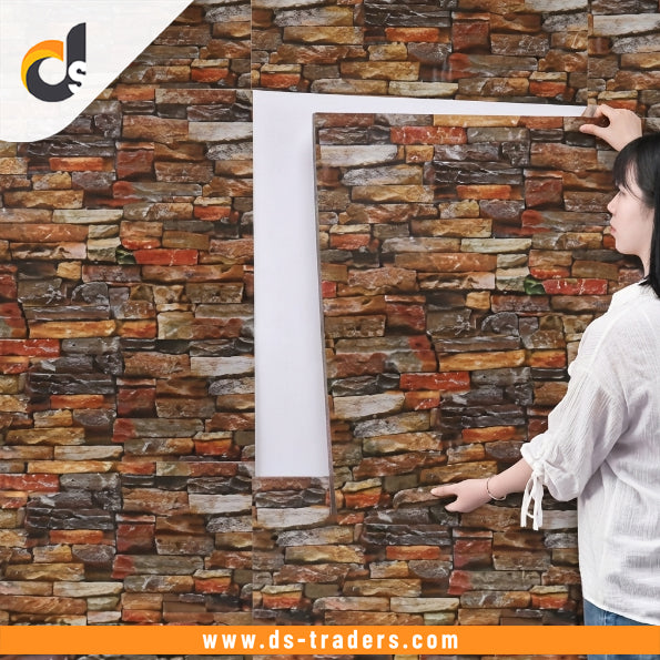Natural Stone Effect Fomic Brick Sheet (30x27 Inches)