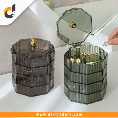 4 Layer Rotating Jewelry Storage Organizer
