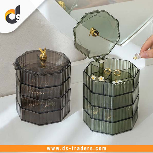 4 Layer Rotating Jewelry Storage Organizer