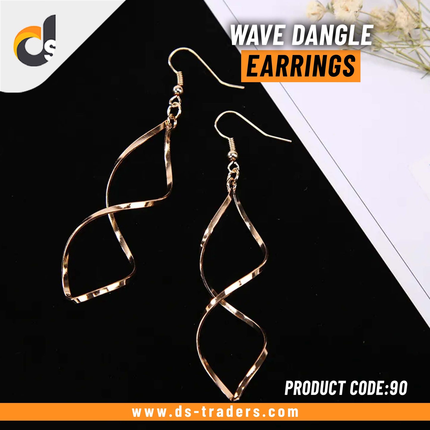 Wave Dangle Earrings