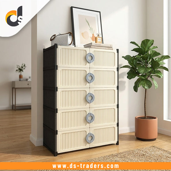 5 Layer Modular Shoe Organizer Cabinet