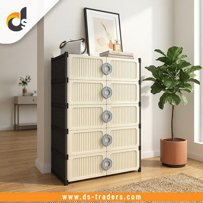 5 Layer Modular Shoe Organizer Cabinet
