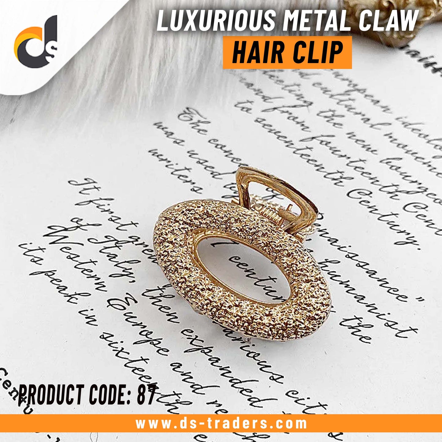 Luxurious Metal Claw Hair Clip