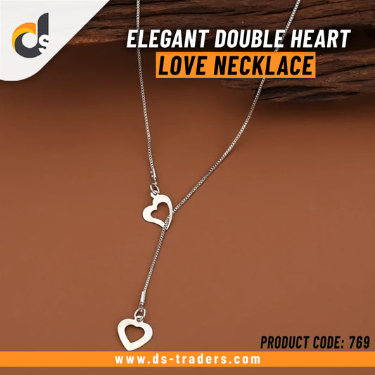 Elegant Double Heart Love Necklace