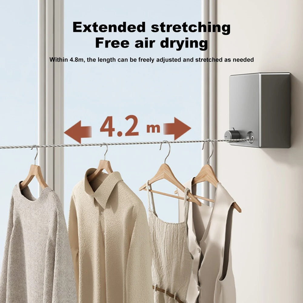Stainless Steel Concealed Retractable Clothesline
