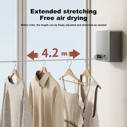 Stainless Steel Concealed Retractable Clothesline
