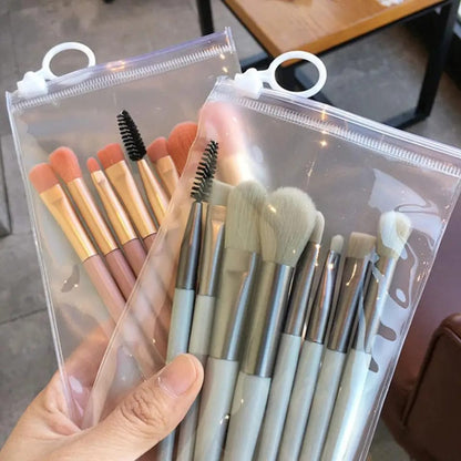 8Pcs Portable Makeup Brushes Set