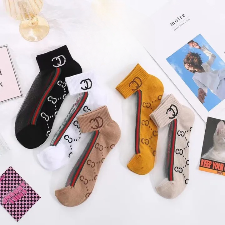 5Pairs/Set Fashion Women's Net Socks