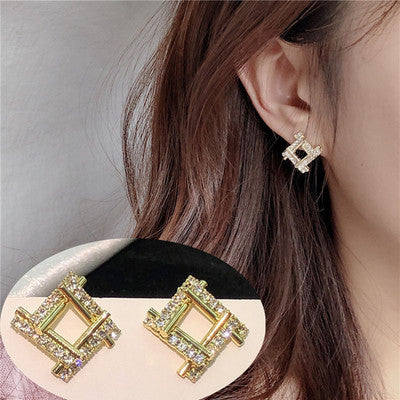 Luxury Square Stud Earrings