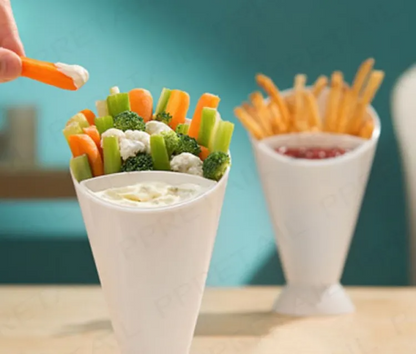 French Fries Dipping Cone Ketchup Salad Cup