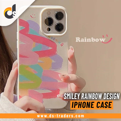 Smiley Rainbow Design - iPhone back cover only