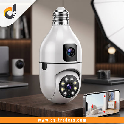 Wireless WiFi Bulb Security Camera