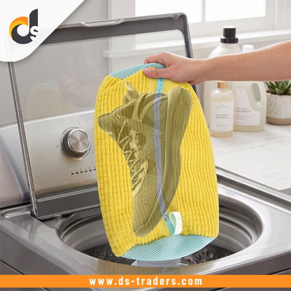 Microfiber Shoe Wash Bag With Zipper