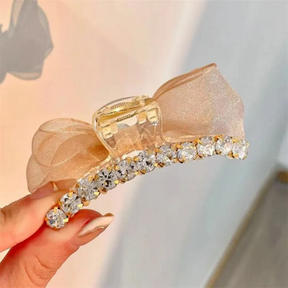 Stylish Bow Rhinestone Hair Claw