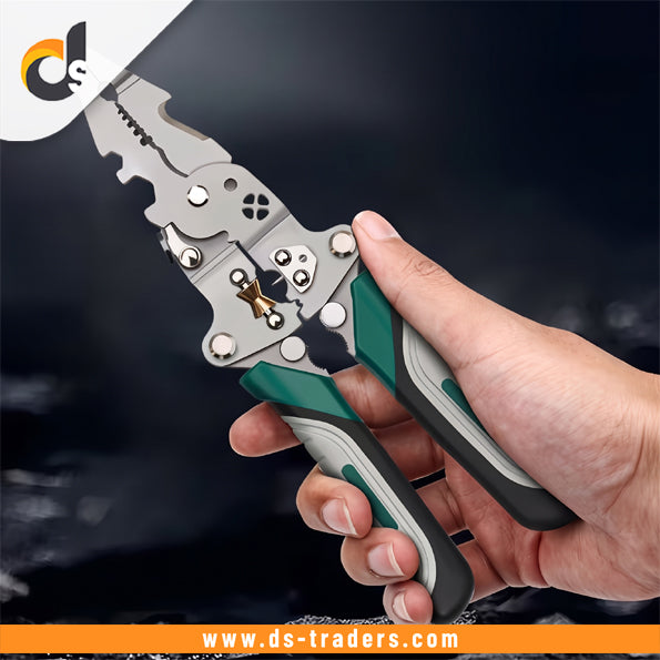 21-In-1 Foldable Wire Stripper Crimper Pliers