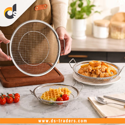 Stainless Steel Round Mesh Frying Basket