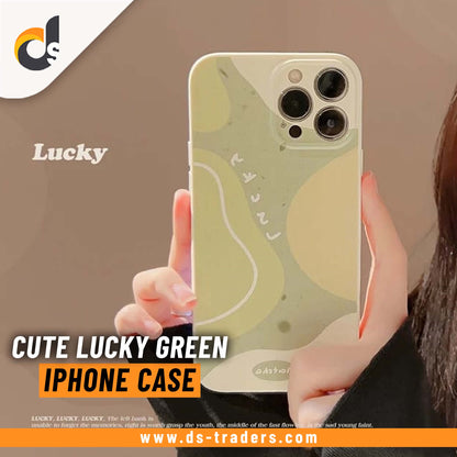 Cute Lucky Green Pattern Design - iPhone Back Case Only