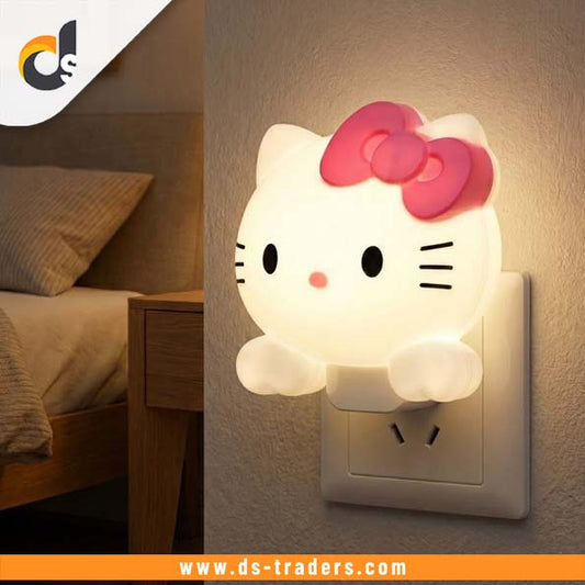LED Cat Shape Socket Night Light