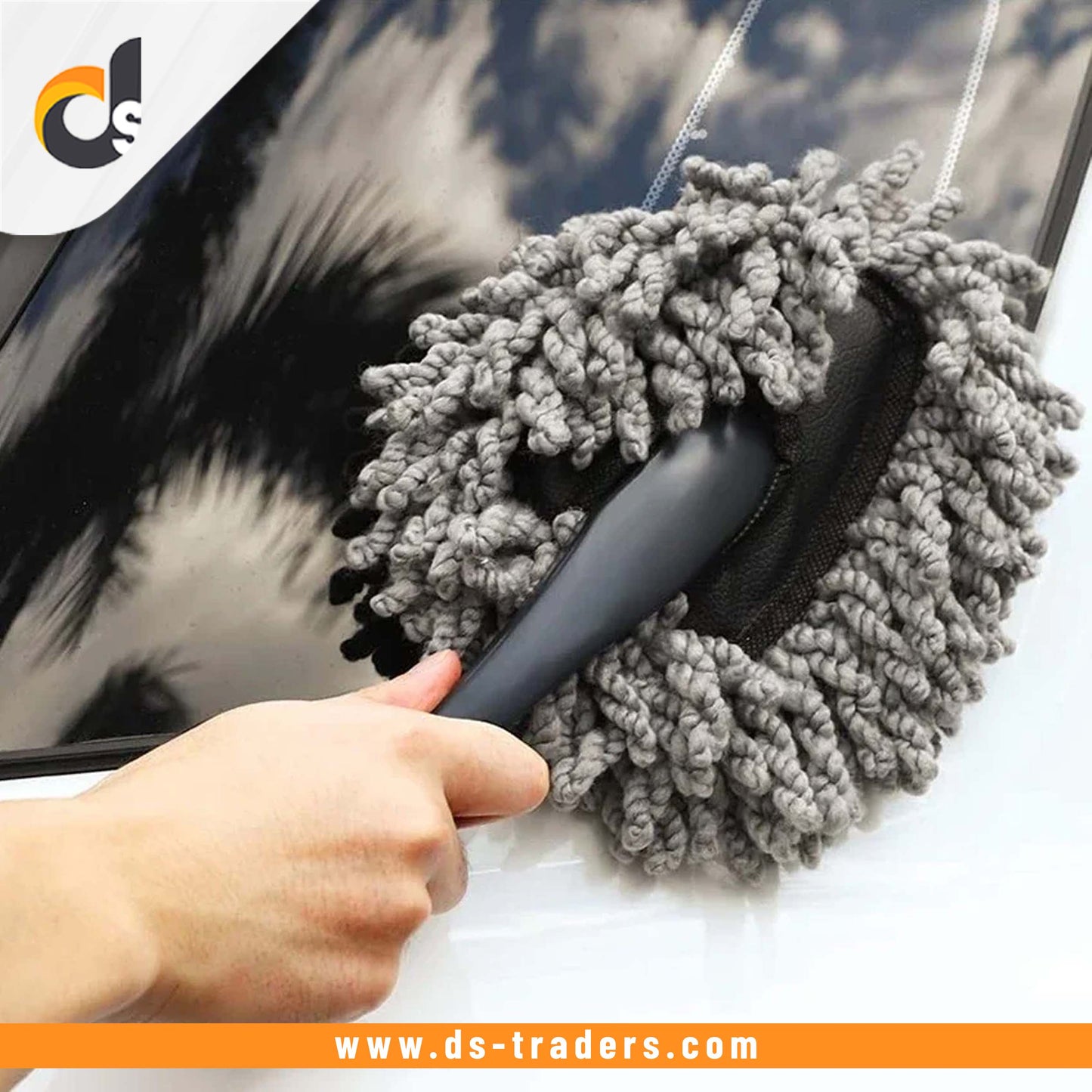 Multifunctional Microfiber Cleaning Brush With Handle