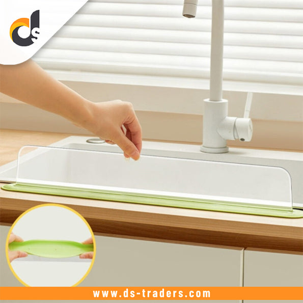 Acrylic Sink Water Splash Guard With Suction