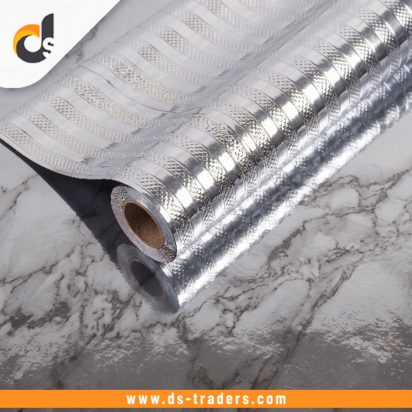 Self Adhesive Silver Ray Marble Sheet