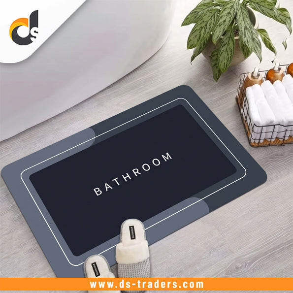 Super Absorbent Non-Slip Bath Mat (Random Design)