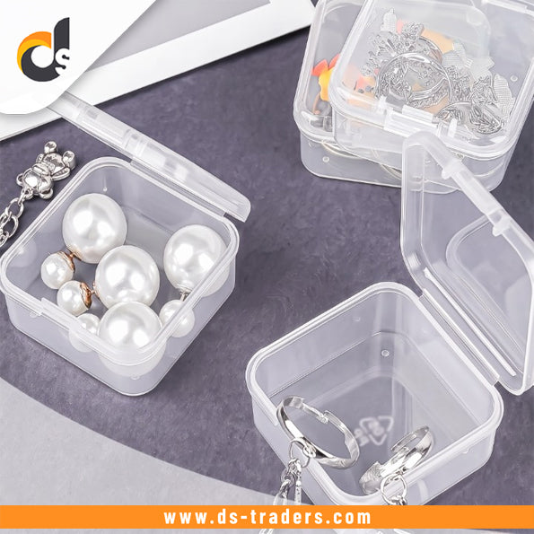 10PCs Transparent Mini Jewelry Storage Box