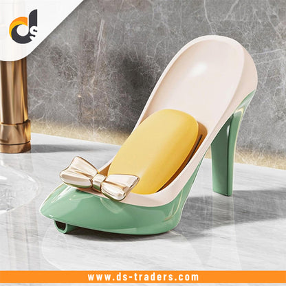 Elegant Heel Shape Drain Soap Box
