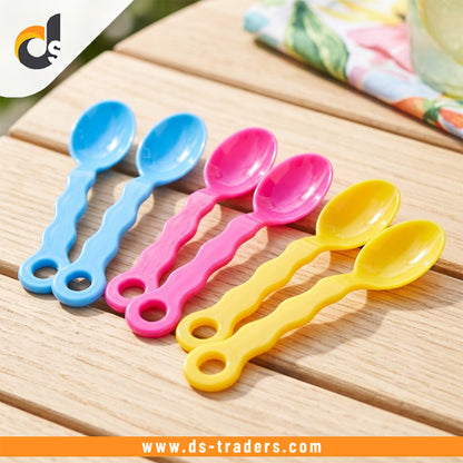 6PCs Colorful Plastic Spoon Set