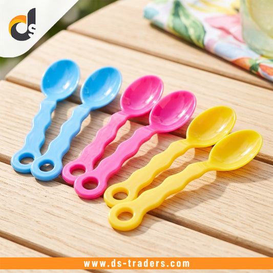 6PCs Colorful Plastic Spoon Set
