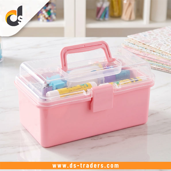 2-Layer Plastic Medicine Storage Box