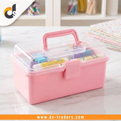 2-Layer Plastic Medicine Storage Box