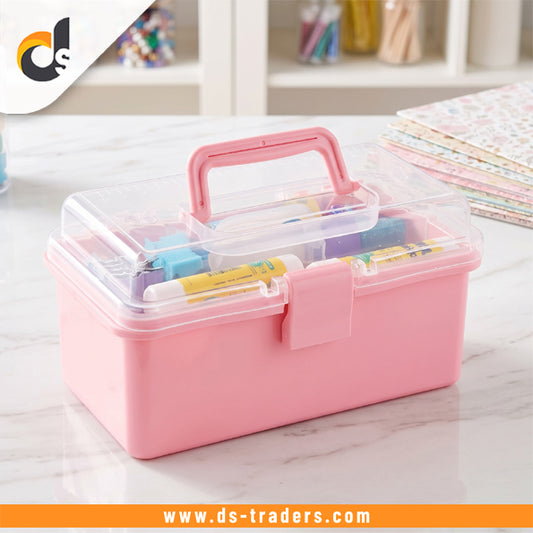 2-Layer Plastic Medicine Storage Box