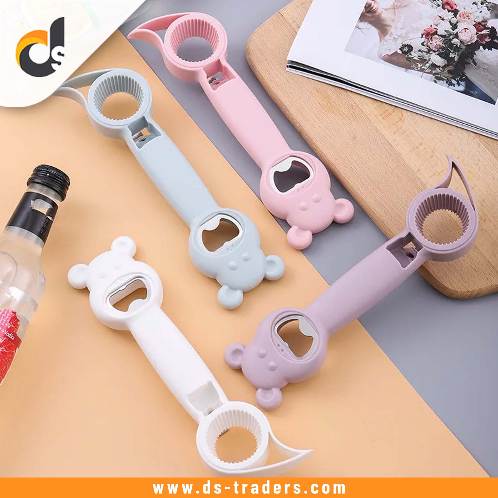 4 in 1 Multipurpose Bottle Opener