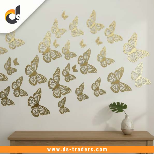 10PCs Acrylic Butterfly Mirror Set (3Inch)