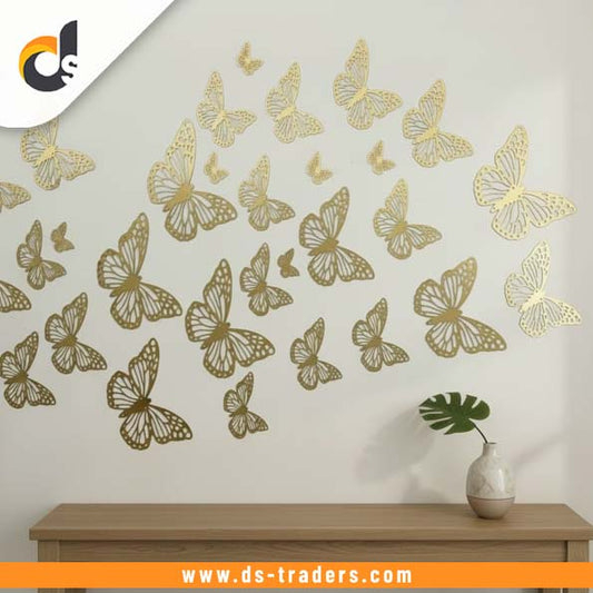 10PCs Acrylic Butterfly Mirror Set (3Inch)