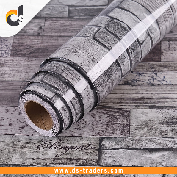 Self Adhesive Gray Brick Marble Sheet