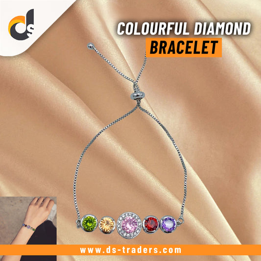 Elegant Colour Diamond Bracelet