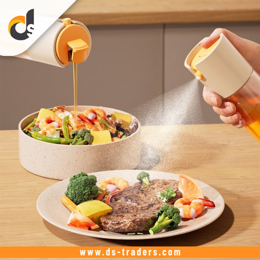2-In-1 Oil Spray & Pour Dispenser Bottle