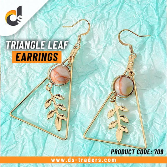 Triangle Leaf Shape Earrings - DS Traders