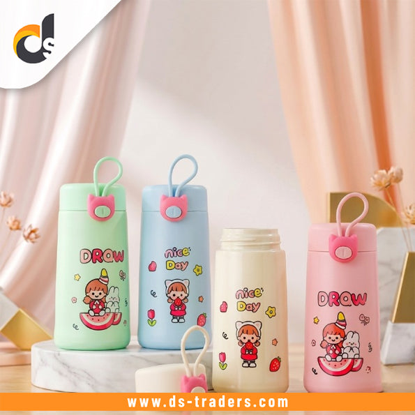 Cute Cartoon Double-Layer Water Bottle 300ML